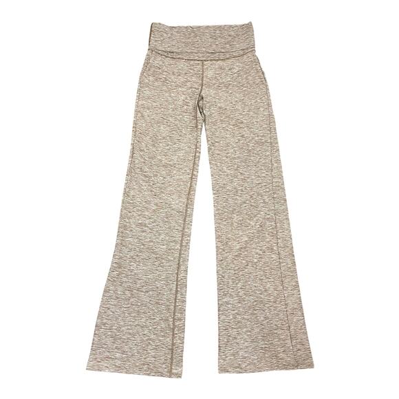 Freely Women's Marled Knit High Rise Fold-over Haven Luxe Flare Yoga Pants XS - Picture 5 of 12
